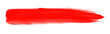 Leinwandbild Motiv Pinselstreifen mit roter Farbe