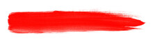 Pinselstreifen Mit Roter Farbe