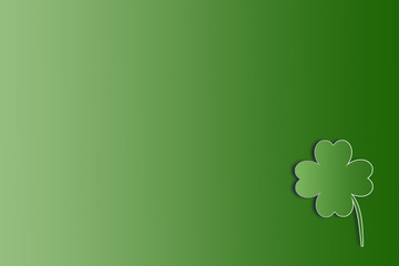 St. Patricks Day background with shamrock