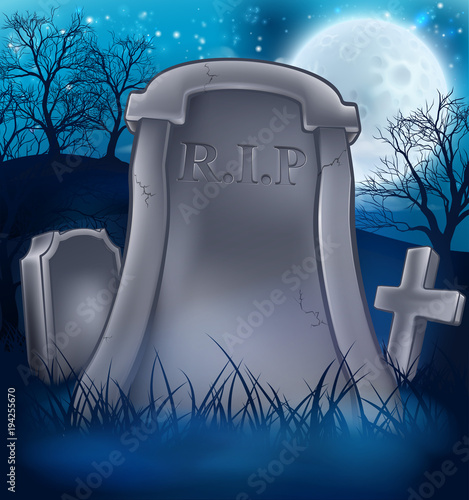 Grave Graveyard Halloween B...