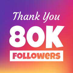 Poster - Thank you 80000 followers web banner