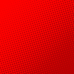 Wall Mural - red retro comic book page background. halftone effect