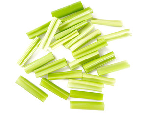 Poster - celery sticks isolated on white