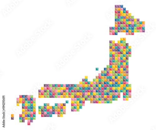 日本地図カラフルランダムドット絵イラスト Buy This Stock Vector And Explore Similar Vectors At Adobe Stock Adobe Stock