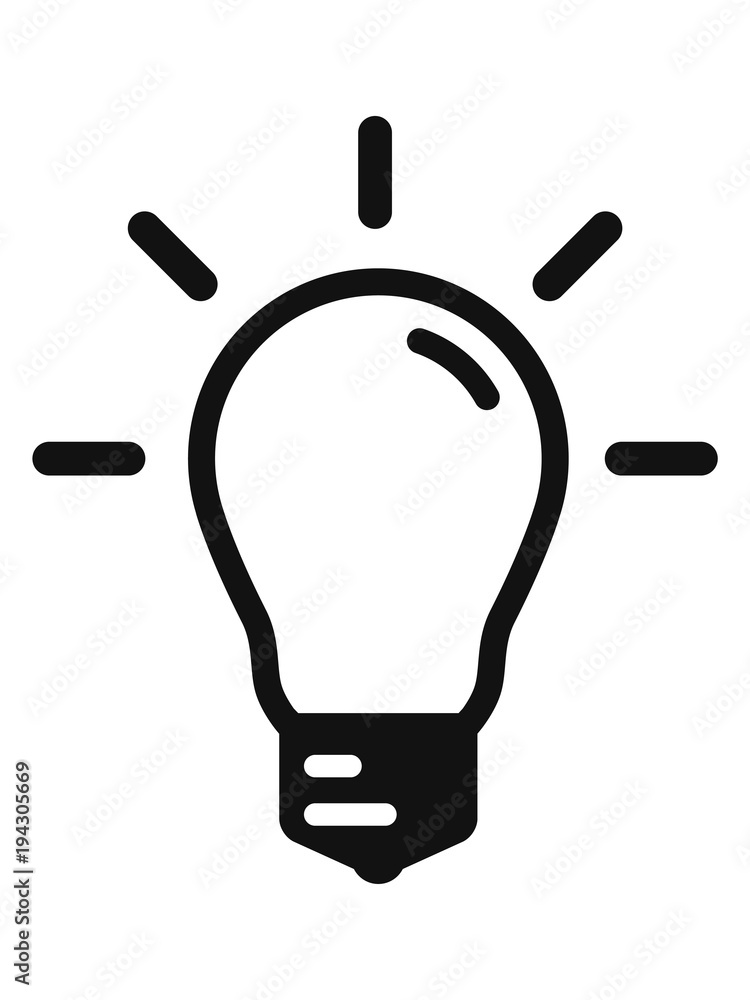 ICÔNE AMPOULE Stock Vector | Adobe Stock