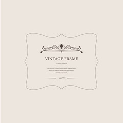 Wall Mural - Premium label for design vintage style. Banner vector.