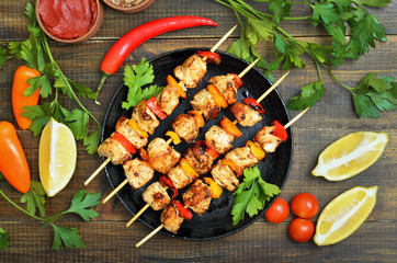 Sticker - Barbecued chicken kebab