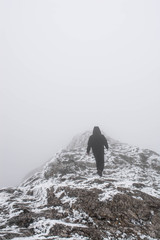 Canvas Print - Man in the mountains