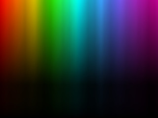 rainbow glowing light. northern light polar effect