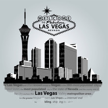 Vector Cityscape Of Las Vegas