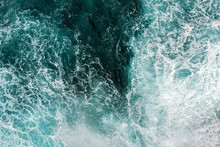 Aerial View Of Waves In Ocean