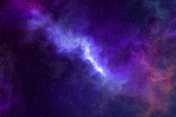 Wall Mural - high definition star field, colorful night sky space. nebula and galaxies in space. astronomy concep