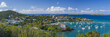 © AWL Images - U.S. Virgin Islands, St. John, Cruz Bay, elevated town view with The Battery