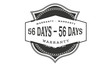 © uguhimeaiko - 56 days warranty icon vintage rubber stamp guarantee