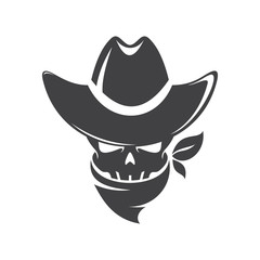 skull with hat illustration