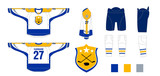 Fototapeta Dinusie - Hockey uniform - pattern cutting for sewing