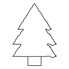 Sticker - pine tree icon