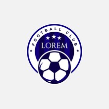 Football Club Logo Vector Template Design