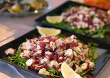 Octopus Salad With Rucola And Lemon - Healthy Food
