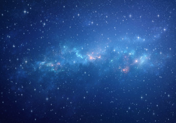 deep space background - stars and galaxies