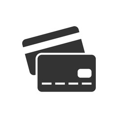 Credit card black icon