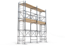 A Scaffold Illustration Made In 3D Software.
