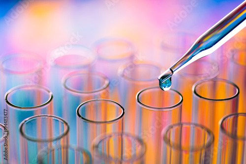 Fotomural science laboratory test tubes , lab equipment for research new medical
