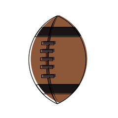 American football ball symbol vector illustration graphic design