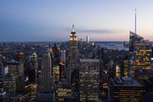 View Of Manhattan Skyline,  New York City.