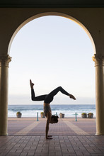 Yoga Handstand At Bondi Beach