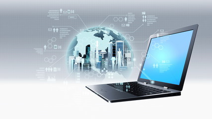 Wall Mural - internet information technology concept