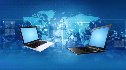 Wall Mural - internet information technology concept