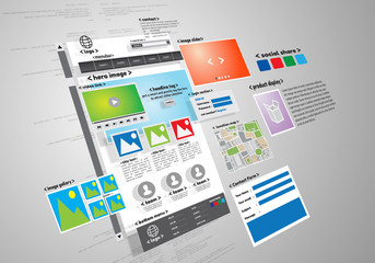 website design and development project conceptual image