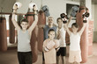  Mixed boxing team of kids