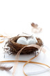 Rustic Easter Eggs in a nest