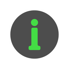 Poster - Information button. Vector icon.