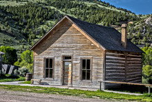 House In Bannack, Montana A Restored Abandoned Mining Town
