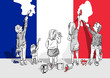 © emieldelange - Franse vlag schilderen