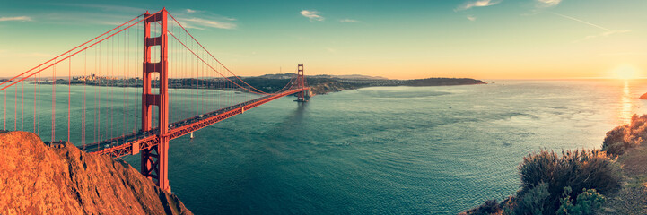 Fototapete - Golden Gate bridge, San Francisco California