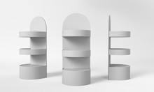 Round Product Display Shelf