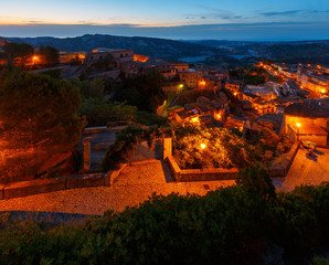 Wall Mural - Night Stilo village, Calabria, Italy.