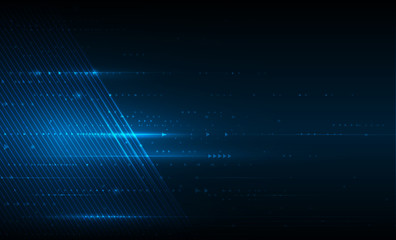 vector illustration smooth lines in dark blue color background