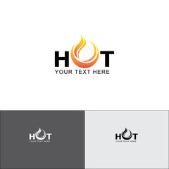 Canvas Print - hot logo design