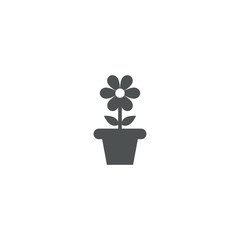 Sticker - plant icon. sign design