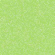 White Dots On Green Background, Seamless Pattern For Textile Cloth. Vector Illustration
