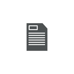 Sticker - document icon. sign design