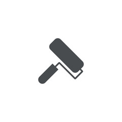 Sticker - roller brush icon. sign design