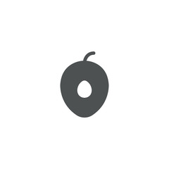 Poster - fruit icon. sign design