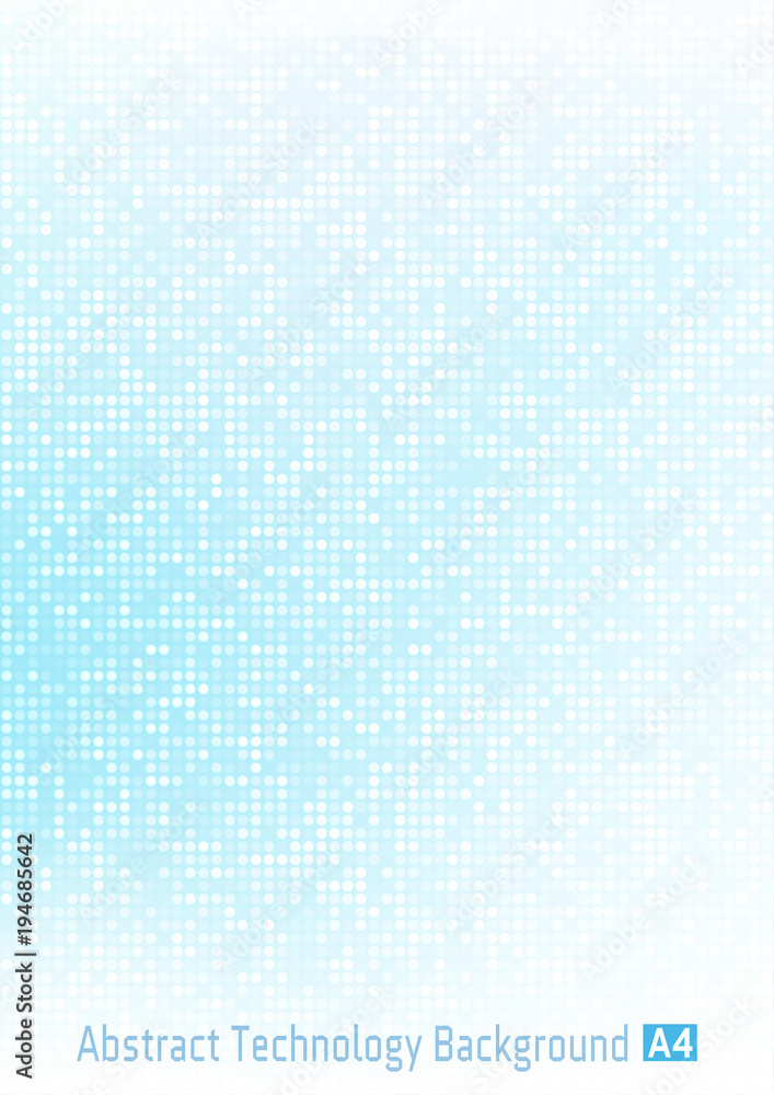 Abstract light blue vector technology circle pixel digital gradient ...