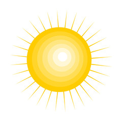 Poster - sun icon design